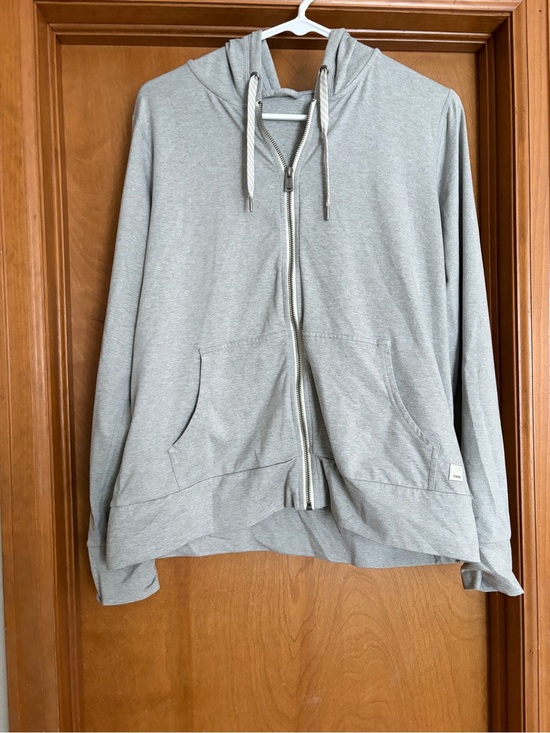 Vuori Tops - Women's Vuori Light Gray Zip-Up Hoodie